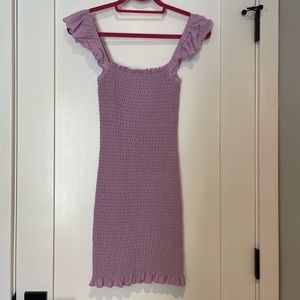 Purple mini dress